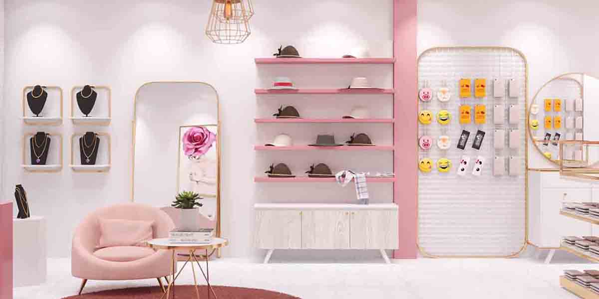 trang trí cửa hàng phụ kiện thời trang hải phòng