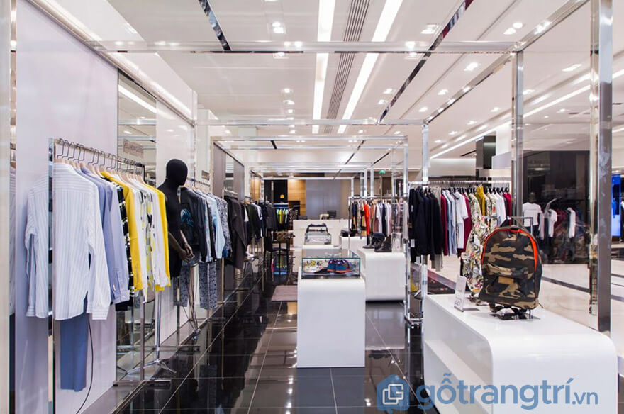 thiết kế shop quần áo nam