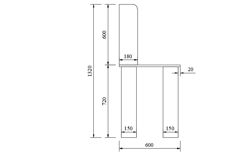 Bàn liền giá sách đa năng thiết kế đẹp GHS-4980