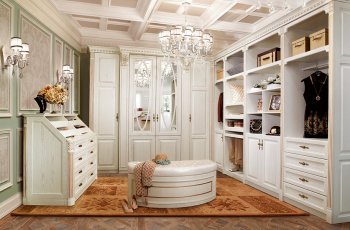 tủ quần áo gỗ công nghiệp tân cổ điển