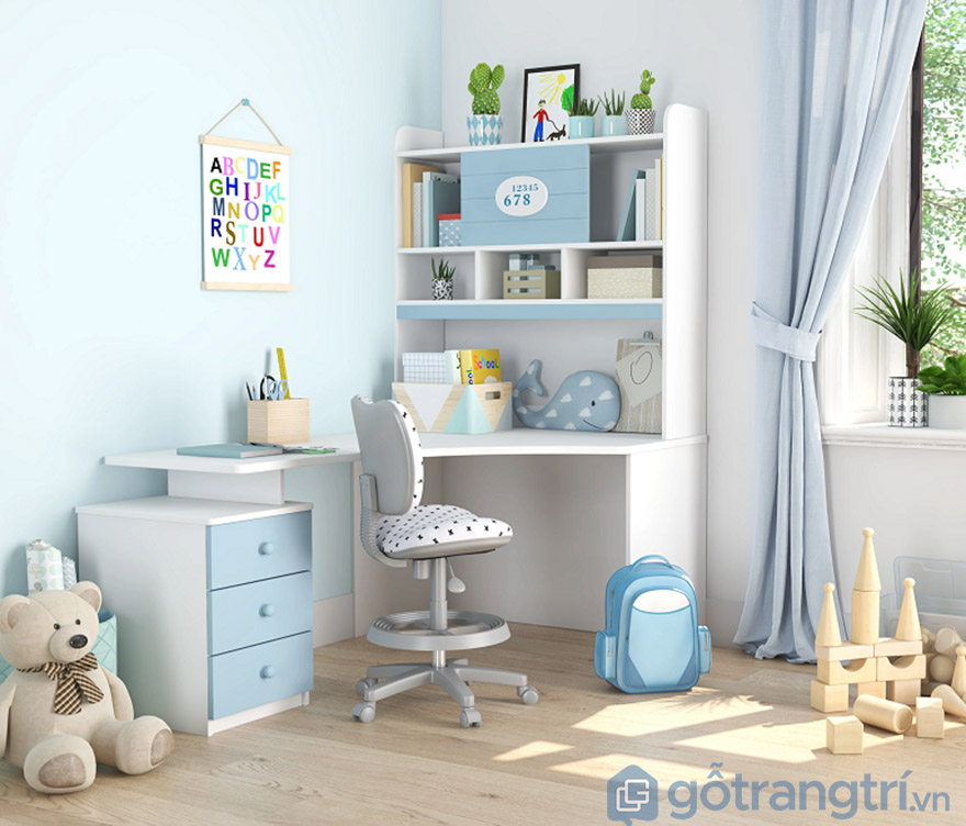 bàn học liền giá sách giá rẻ