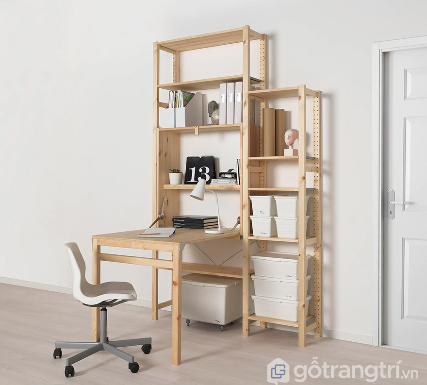 bàn học liền giá sách giá rẻ