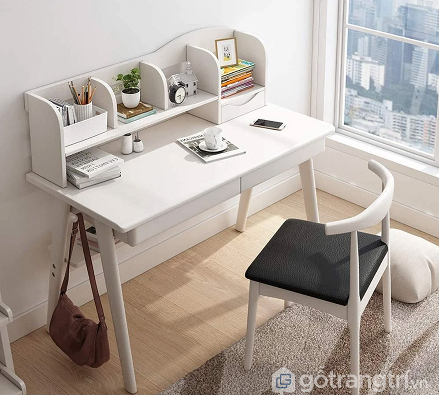 bàn học liền giá sách giá rẻ