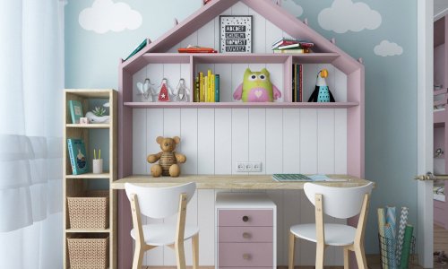 Bàn học sinh lớp 1 có giá sách
