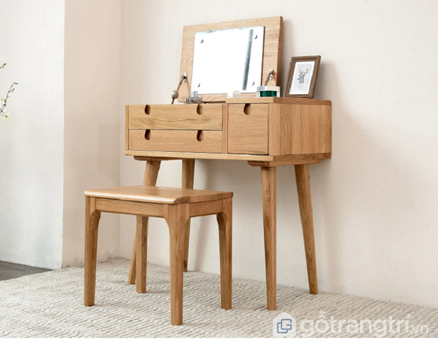Bàn trang điểm gỗ tự nhiên Hà Nội hiện đại