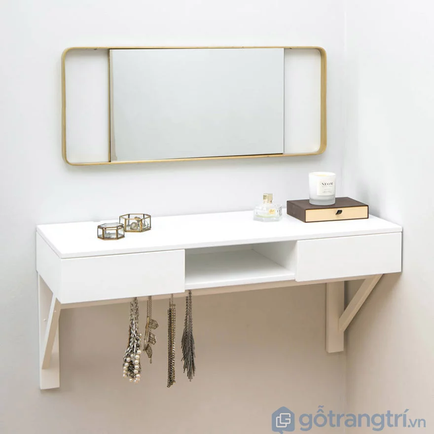 bàn trang điểm treo tường thông minh