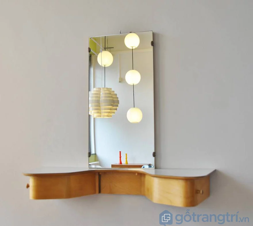 bàn trang điểm treo tường thông minh