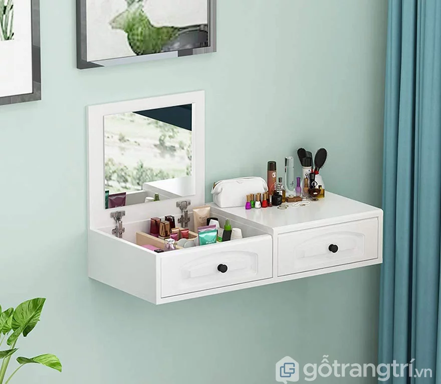 bàn trang điểm treo tường thông minh