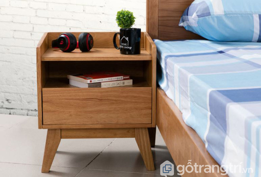 Kệ đầu giường gỗ tự nhiên