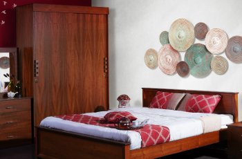 Tủ quần áo gỗ xoan đào 4 cánh 2 tầng đẹp
