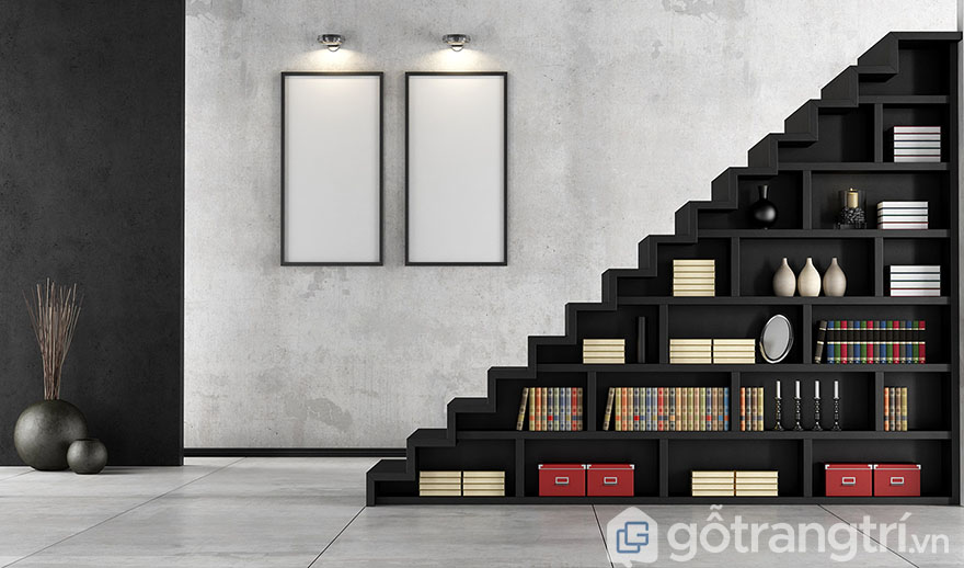 Thiết kế giá sách trong phòng ngủ