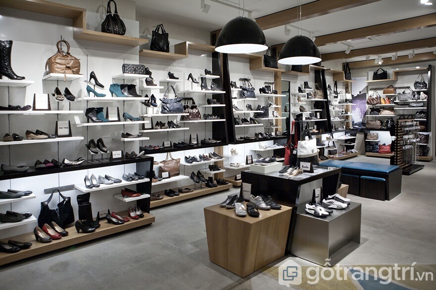 Thiết kế shop thời trang kinh doanh giày dép