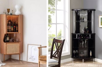 Tủ rượu góc tường đẹp