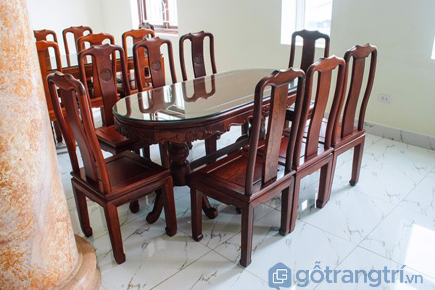 bàn ghế ăn gỗ hương