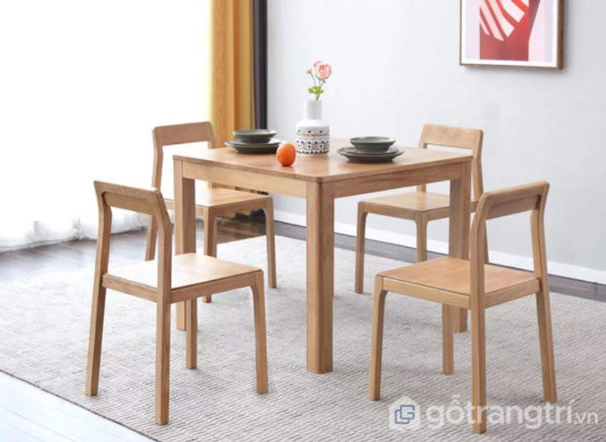 bàn ghế ăn gỗ sồi Nga