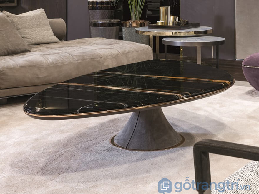 Bàn sofa mặt đá sang trọng