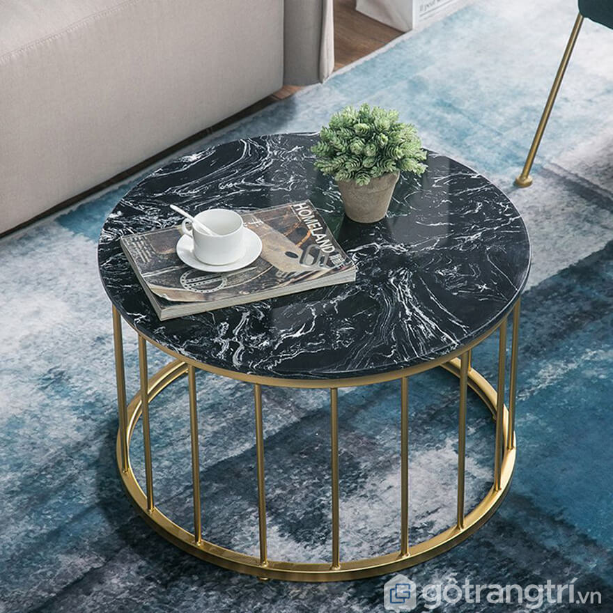Bàn sofa mặt đá sang trọng