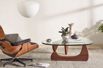 bàn sofa mặt kính hiện đại