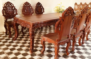 bàn ghế ăn gỗ hương