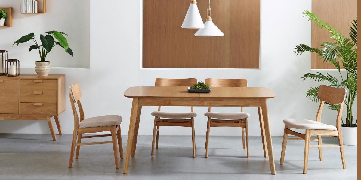Top 50 mẫu ghế bàn ăn gỗ cao su rẻ và đẹp nhất