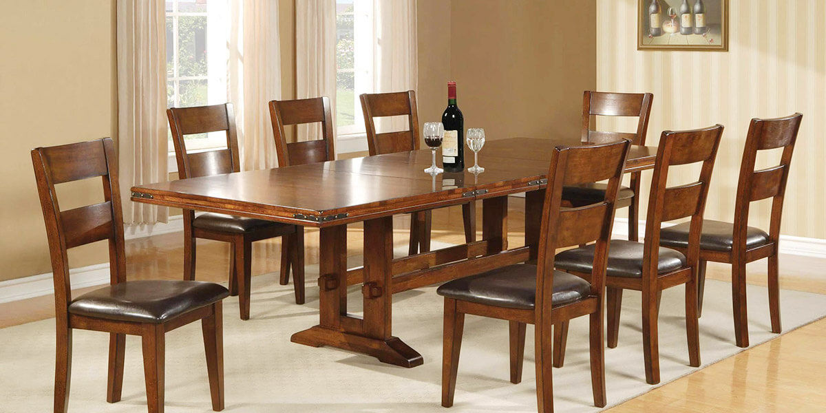 Bộ bàn ăn 8 ghế gỗ hương đẹp