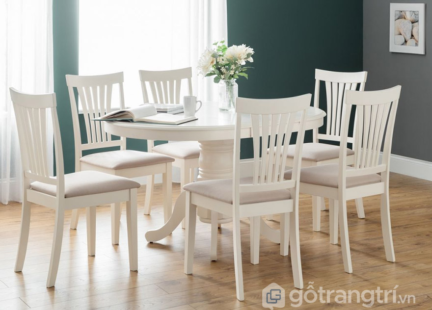 bộ bàn ăn tròn 6 ghế