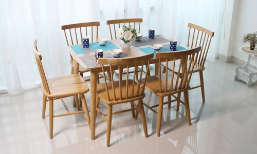 bộ bàn ghế ăn 6 ghế hiện đại