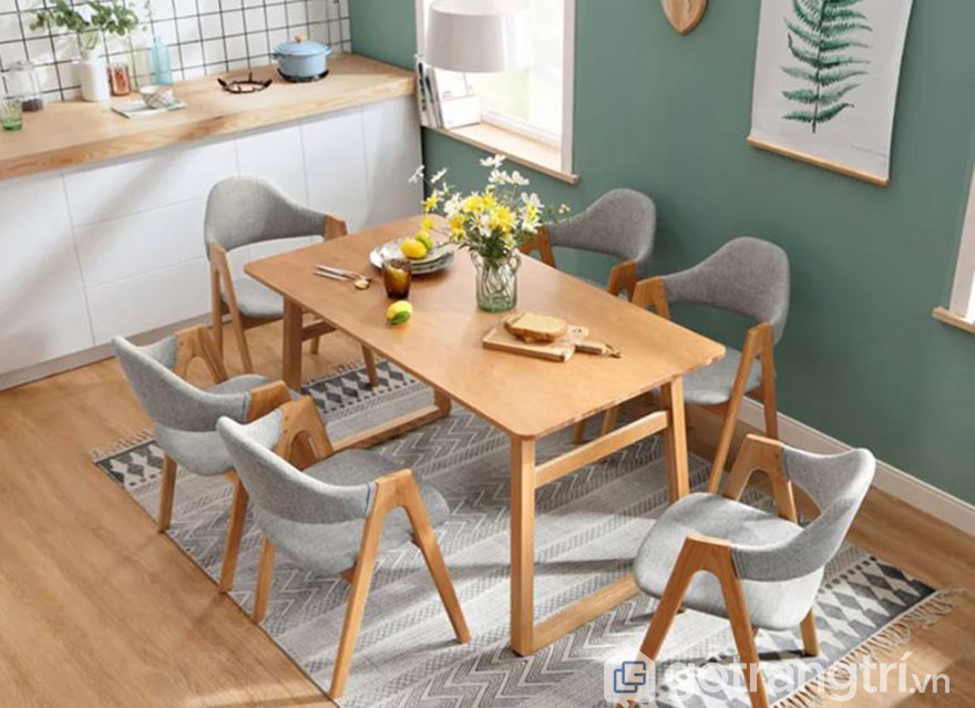 Tuyển chọn những bộ bàn ăn 6 ghế hiện đại HOT nhất thị trường | Gỗ Trang Trí bộ bàn ghế ăn 6 ghế hiện đại