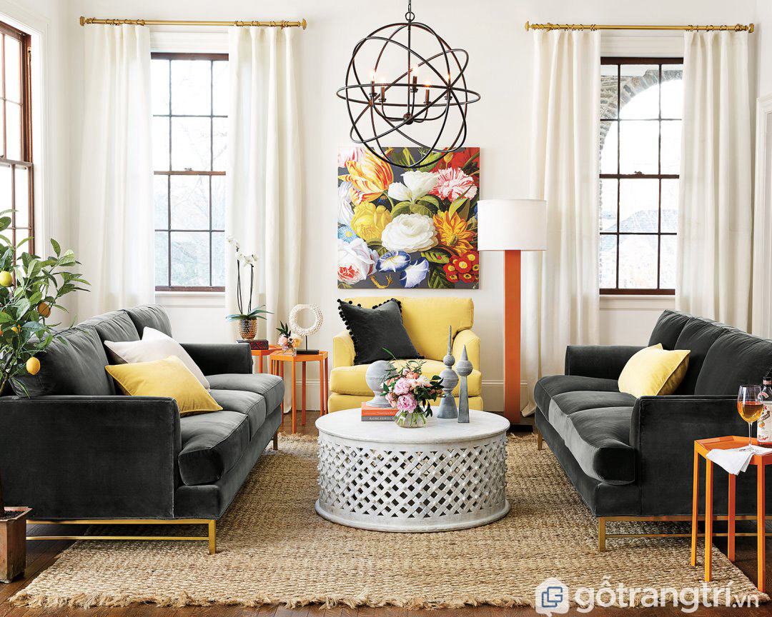 Cách bố trí sofa phòng khách nhỏ
