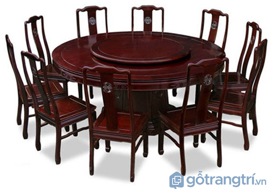 kích thước bàn ăn 10 ghế