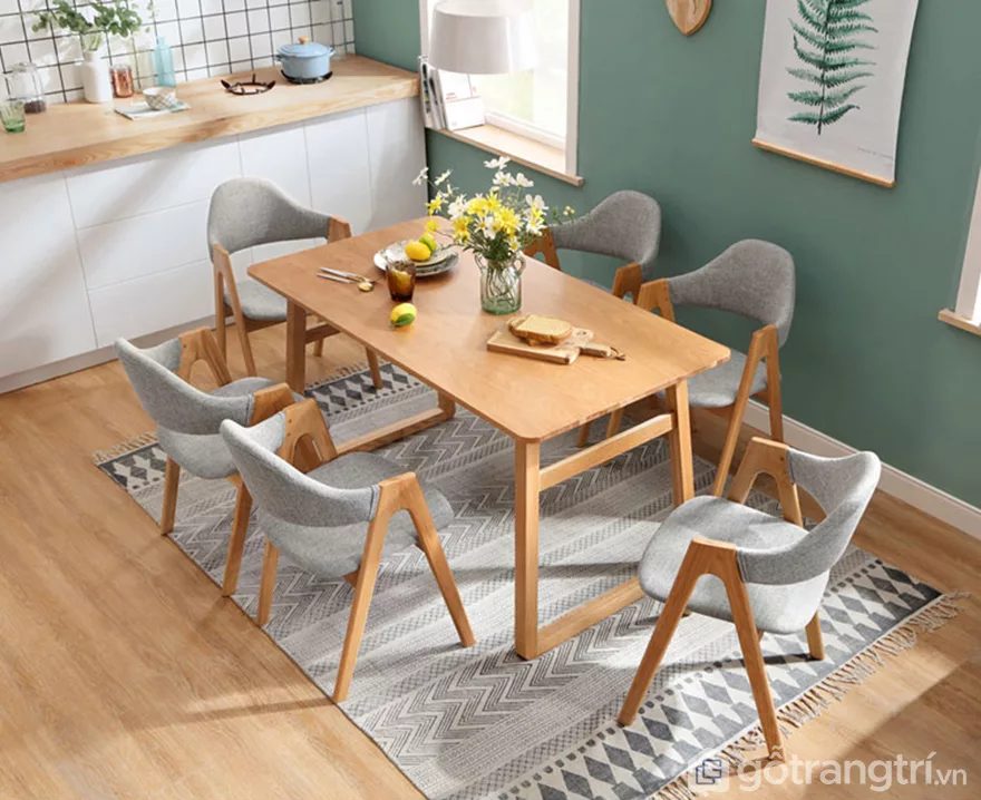 Kích thước bàn ăn 6 ghế chuẩn nhất hiện nay | Gỗ Trang Trí kích thước bàn ăn 6 ghế