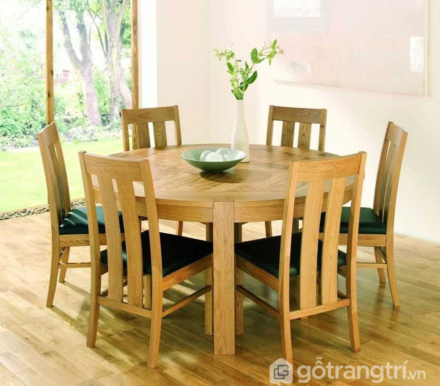 Kích thước bàn ăn 6 ghế chuẩn nhất hiện nay | Gỗ Trang Trí kích thước bàn ăn 6 ghế