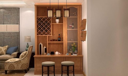 tủ rượu gỗ xoan đào