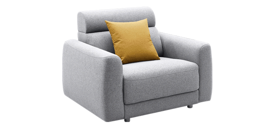 Sofa gia đình bọc nỉ khung gỗ tự nhiên GHS-8335