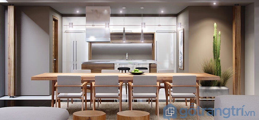 Kích thước bàn ăn 8 ghế tiêu chuẩn