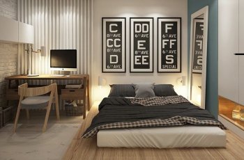 thiết kế bàn làm việc trong phòng ngủ
