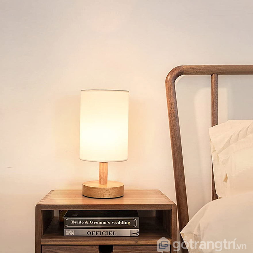 đèn ngủ để bàn bằng gỗ