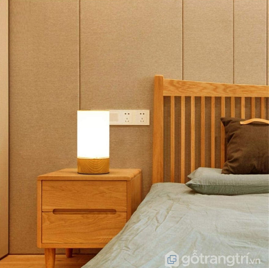 đèn ngủ để bàn bằng gỗ
