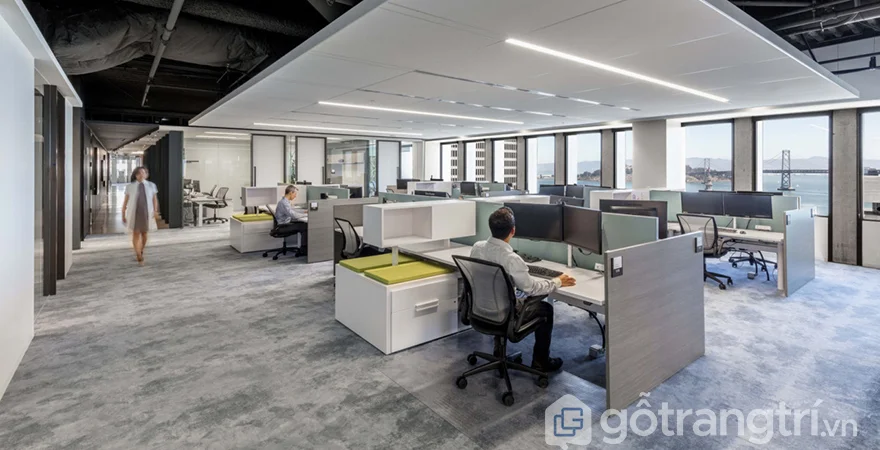 Thi công thảm văn phòng