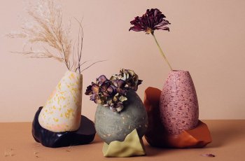 bình hoa giả đẹp để phòng khách