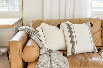 gối cho sofa da