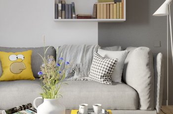 gối sofa phòng khách