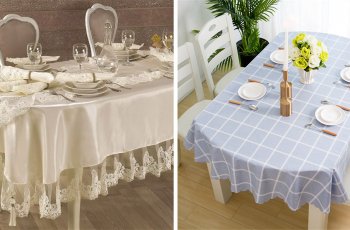 khăn trải bàn bầu dục