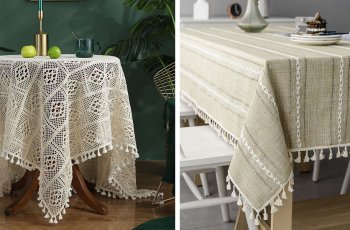 Khăn trải bàn bằng vải
