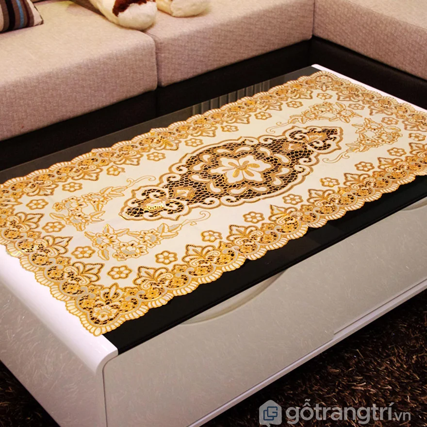 Khăn trải bàn gỗ phòng khách