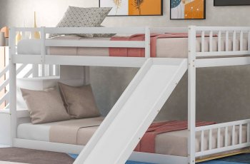 Giường tầng trẻ em có cầu trượt