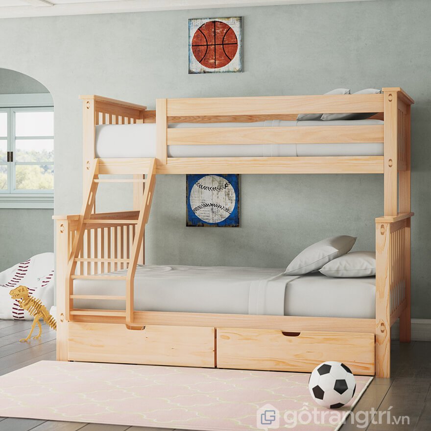 Giường tầng cho bé 8 tuổi