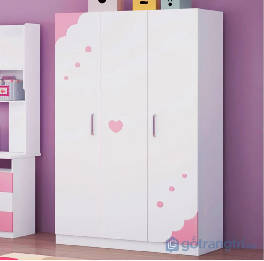 tủ đựng quần áo cho trẻ em bằng gỗ