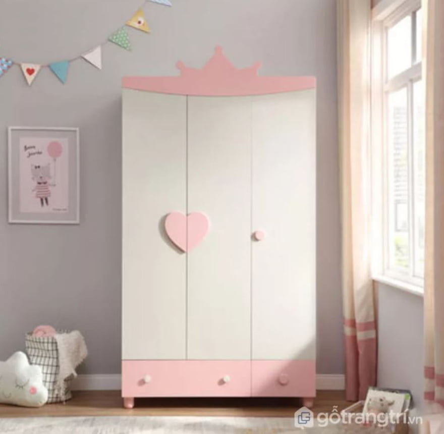 Tủ đựng quần áo trẻ em bằng