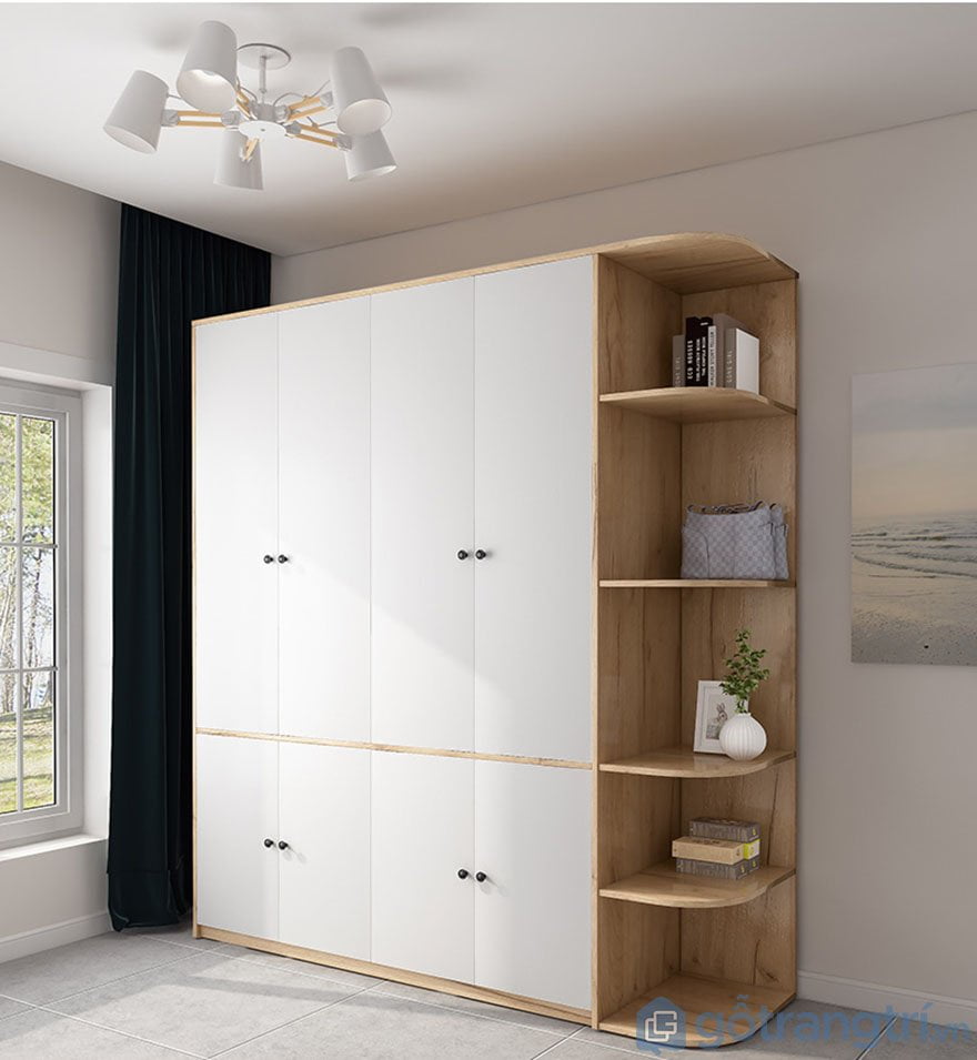 Tủ quần áo gỗ công nghiệp giá rẻ